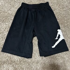 Jordan Black Kids Shorts with Logo